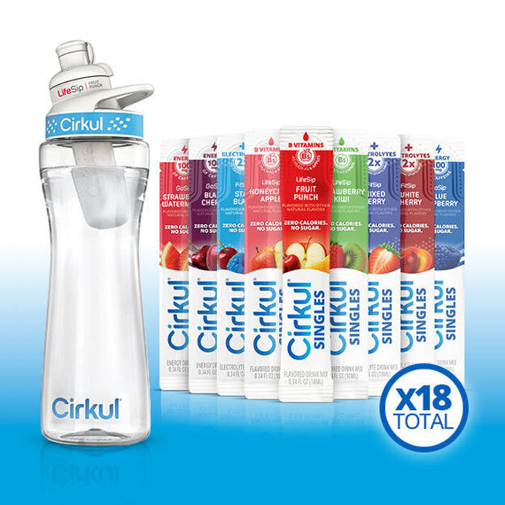 22oz. Plastic Bottle & LifeSip® Fruit Punch I7