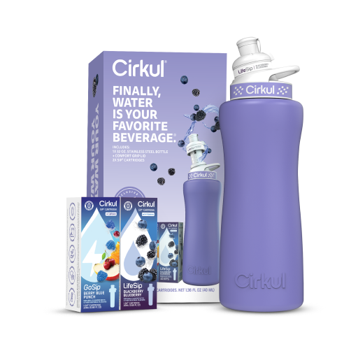 32oz. Matte Periwinkle Stainless Steel Bottle Starter Kit V3